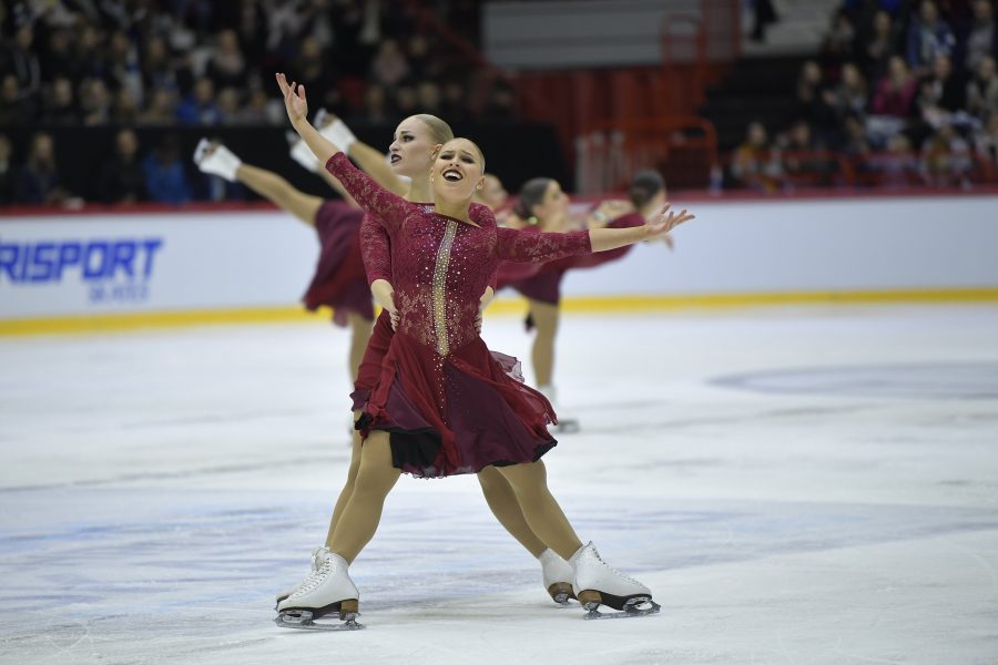 Helsinki Rockettes MM-kilpailujen lyhytohjelmassa AL