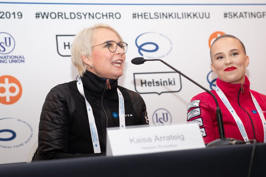 Helsinki Rockettesin valmentaja Kaisa Arrateig ja kapteeni Nona Vihma