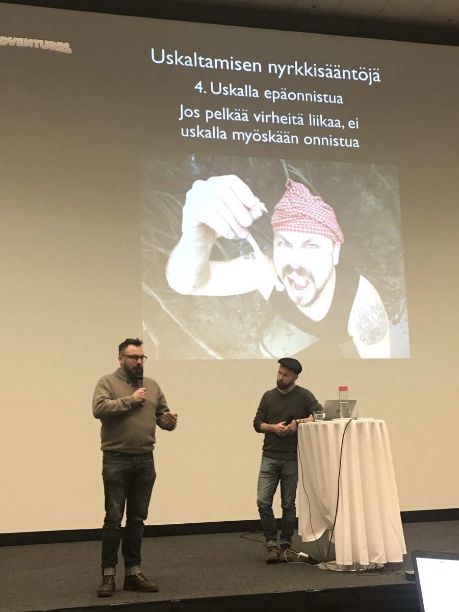 Madventures-kaksikko Riku Rantala ja Tunna Milonoff.