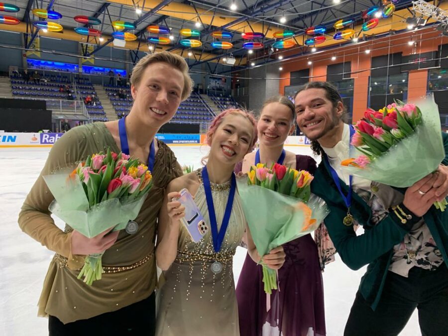 Yuka Orihara ja Juho Pirinen sijoittuvat Challenge Cupissa Hollannissa hopealle. Kilpailun voiton vei suomalaisille tuttu ranskalaspari Natacha Lagouge ja Arnaud Caffa, joka harjoittelee Helsingissä.