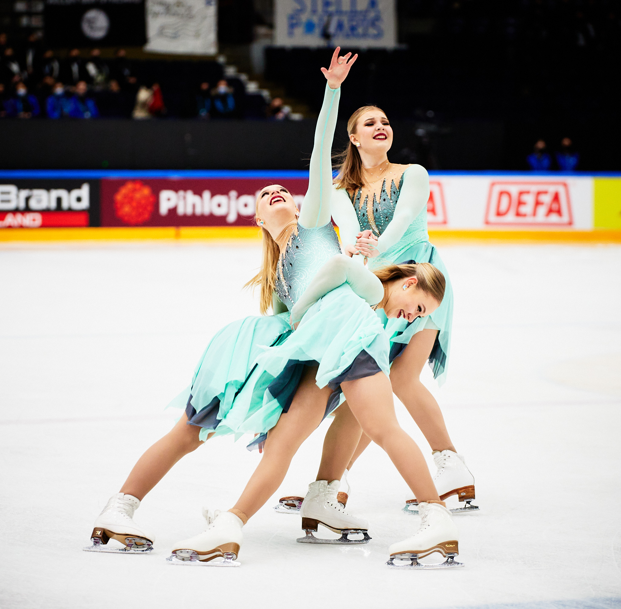 Helsingin Luistelijoiden Marigold IceUnity on lyhytohjelman jälkeen toisena pistein 80,46.