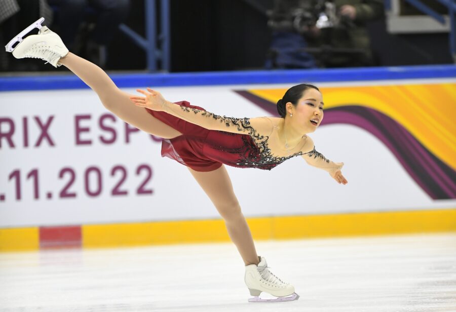 Japanilainen Mai Mihara nousi Grand Prix Espoo -kilpailun voittoon lyhytohjelman jälkeiseltä toiselta sijalta.