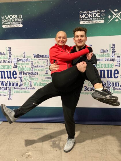 Iloiset Milania Väänänen ja Filippo Clerici selvittivät tiensä 20 parhaan joukkoon ja vapaaohjelmaan taitoluistelun MM-kilpailuissa Montrealissa Kanadassa.