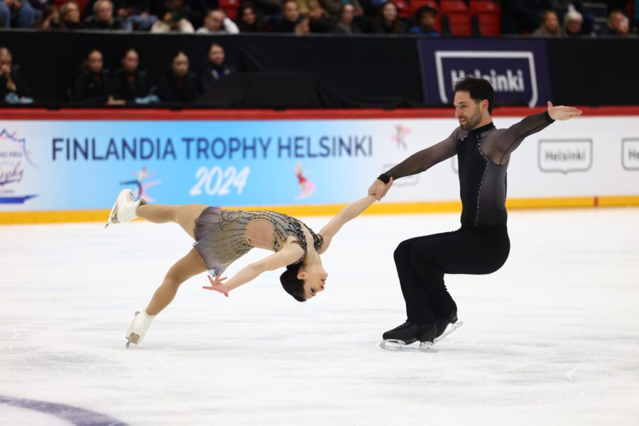 Deanna Stellato-Dudek ja Maxime Deschamps Finlandia Trophy Helsinki 2024 pariluistelun lyhytohjelma
