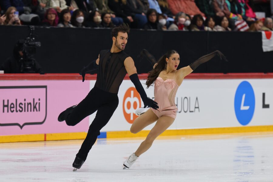 Laurence Fournier Beaudry ja Guillaume Cizeron Finlandia Trophyn rytmitanssissa 21.11.2025.