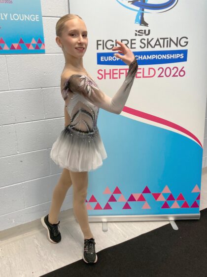 Iida Karhunen teki upean debyytin taitoluistelun EM-kilpailuissa Sheffieldissä Isossa Britanniassa 16.1.2026.