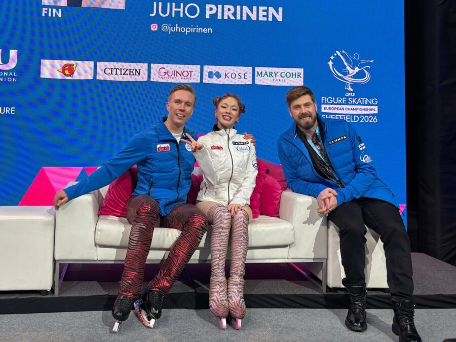 Yuka Orihara ja Juho Pirinen ovat taitoluistelun EM-kilpailuissa 2026 rytmitanssin jälkeen sijalla 16.
