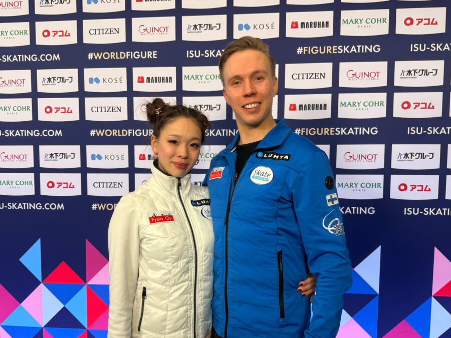 Yuka Orihara ja Juho Pirinen, sijoittui taitoluistelun MM-kilpailuiden 2026 rytmitanssissa sijalle 22 pistein 67,45. Pari ei edennyt vapaatanssikilpailuun, jonne pääsi rytmitanssin 20 parasta paria.