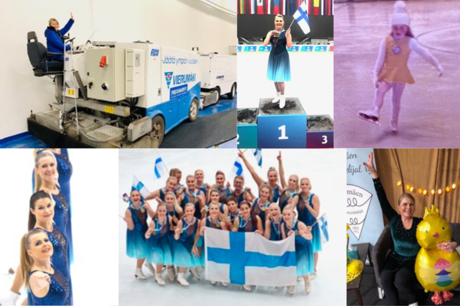 Katja Saarikoski rakastui taitoluisteluun pikkutyttönä. 