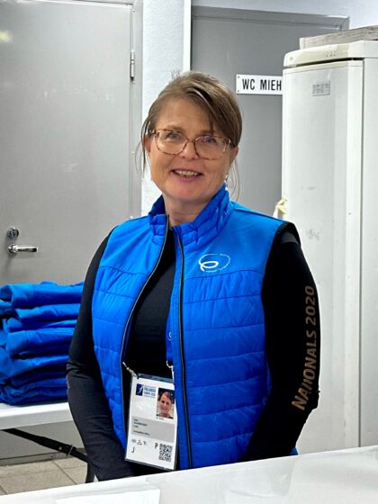 Katja Saarikoski työskenteli Finlandia Trophy Helsinki -kilpailun toimistossa marraskuussa 2025.