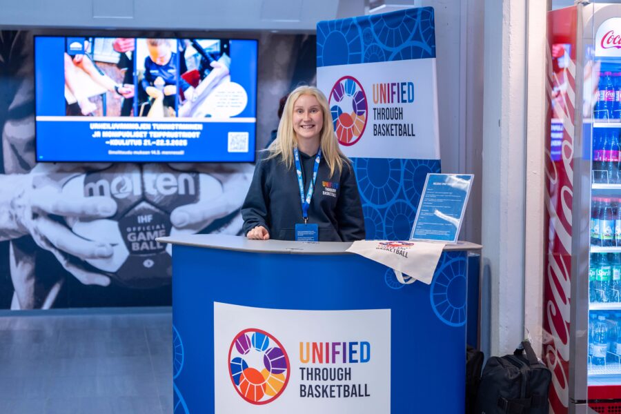 Viola Asunmaa oli viime vuonna suuressa roolissa inkluusiota edistävässä Unified through basketball -hankkeessa.